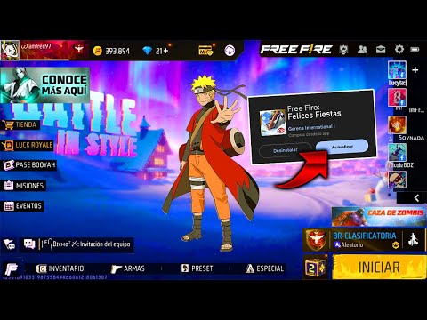 REGALOS Y NOVEDADES DE FREE FIRE *NUEVA ACTUALIZACION* FREE FIRE X NARUTO