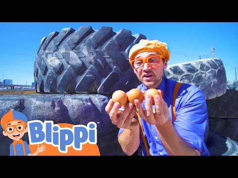 Blippi Explores an Excavator | Kids Fun & Educational Cartoons | Moonbug Play and Learn
