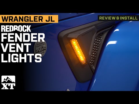 Jeep Wrangler JL RedRock Fender Vent Lights Review & Install