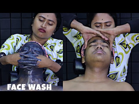 Cheapest Face Wash by Pakhi | Glow Your Face Like a Diamond | Dirty Face Cleanup | Face Massage ASMR