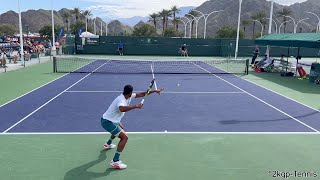 Arthur Fils & Alex Michelsen - 2024 IW Practice Match Highlights