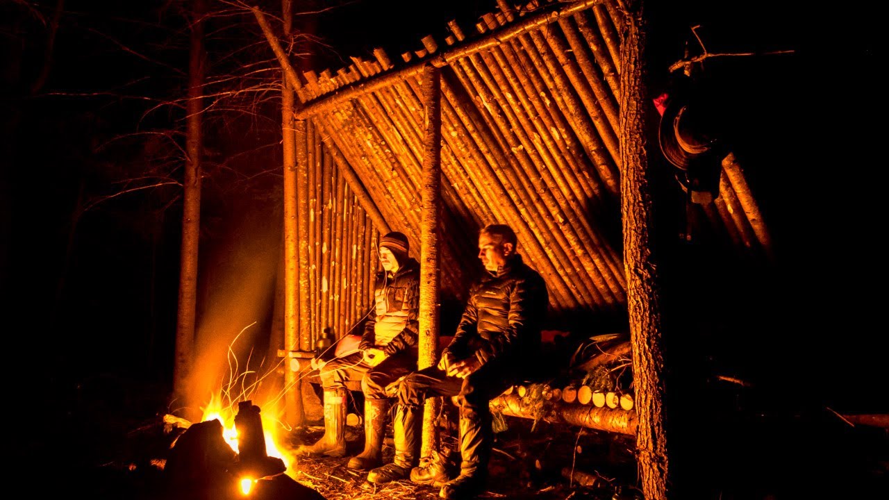 Bushcraft Camp Super Shelter Build with Joe Robinet