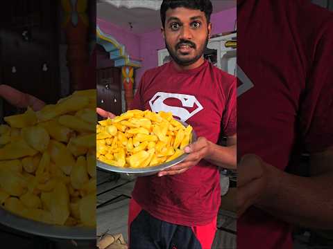 Jackfruit cutting how many pieces 😋😋😋🍈 #food#mrsurendra #annavaramprasadam