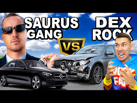 SAURUS GANG vs DEX ROCK (Mercedes C200 vs Mercedes GLC) *BORBA AUTA*
