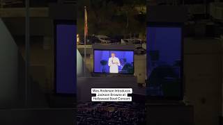 Wes Anderson Introduces Jackson Browne at Hollywood Bowl Concert #wesanderson #jacksonbrowne