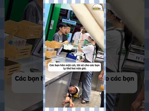 Khi cốt đi làm nhân viên quán nước:))) #funny #douyin