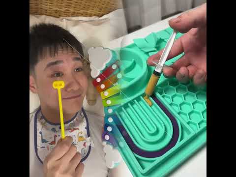 Baby discovers hidden talent for the xylophone #fypシ゚viral