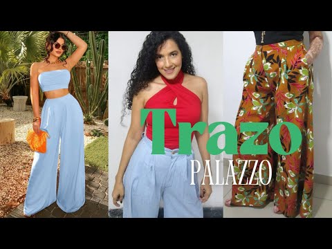 PATRONAJE desde Cero de pantalón PALAZZO con Pliegues, Cintura Alta y Bolsillos | Sandra Padilla