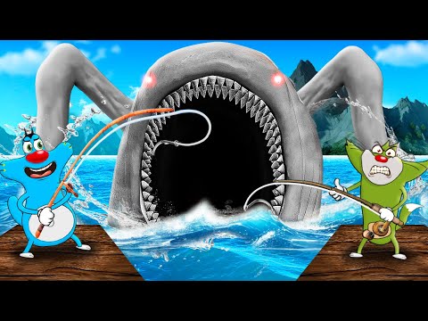 Roblox Oggy Cought Sea Eater In Fishing Go With Jack