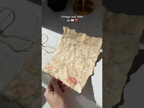 Old style love 🥹 #giftideas #loveletter