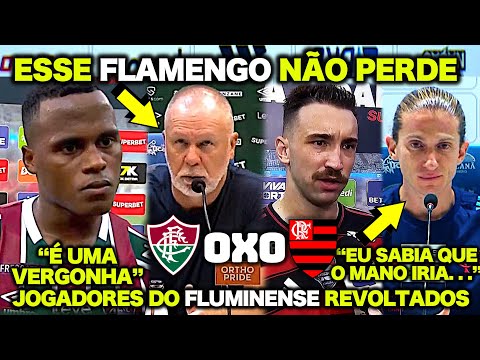 JOGADORES do FLUMINENSE REVOLTADOS ! FILIPE LUÍS LARGOU o AÇO após FUMINENSE 0 X 0 FLAMENGO