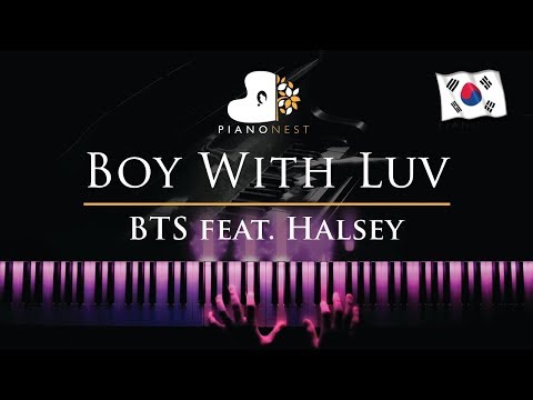 BTS (방탄소년단) ‘작은 것들을 위한 시 (Boy With Luv) feat. Halsey – Piano Karaoke / Sing Along Cover with Lyrics