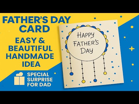Fathers Day Card Easy | DIY Father’s Day Gift Ideas 2025 | White  Paper Father’s Day Card