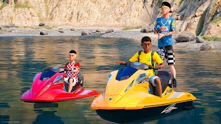 GTA 5 VIDA REAL: O DIA QUE FUI ANDAR DE JETSKI COM MEUS AMIGOS no GTA 5 O FILME