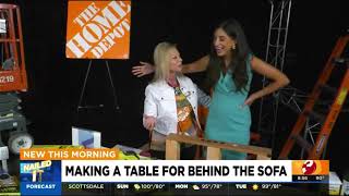 Making A Table For Behind The Sofa Home Depot Debbie 8/30/2026