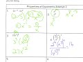Exponents and Linear Equations Review