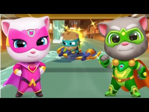 Dangerous Raccoons Defeated ✌ Talking Tom Hero Dash ⚡Gameplay Walkthrough