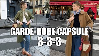 GARDE ROBE CAPSULE : la règle 3-3-3