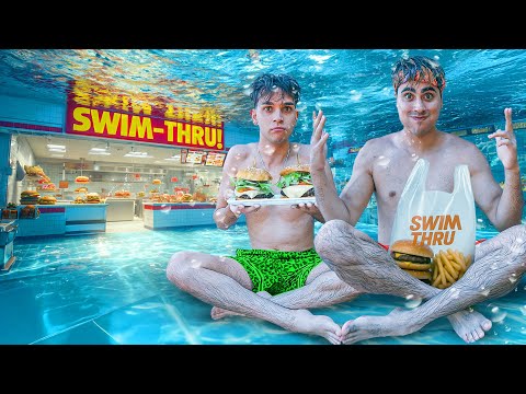 We Built An UNDERWATER Restaurant!