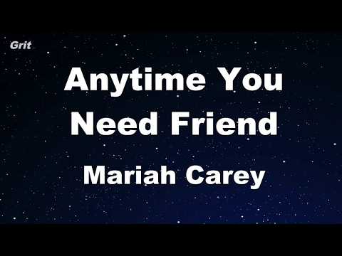 Anytime You Need A Friend – Mariah Carey Karaoke 【No Guide Melody】 Instrumental