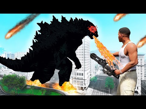 Franklin Killed STRONGEST "BLACK GODZILLA" in GTA 5 | GTA5 AVENGERS