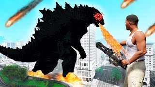 Franklin Killed STRONGEST "BLACK GODZILLA" in GTA 5 | GTA5 AVENGERS