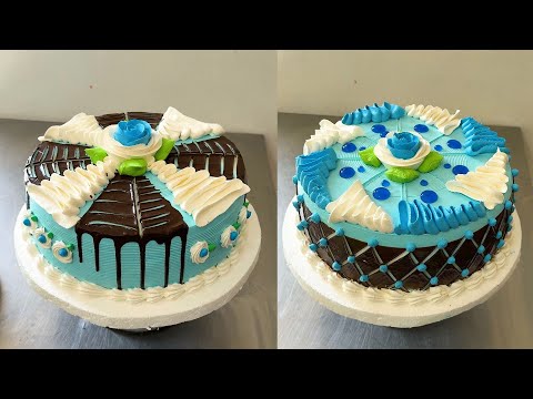 el decorado mas facil que veras hoy con rosas en crema y ganache de chocolate