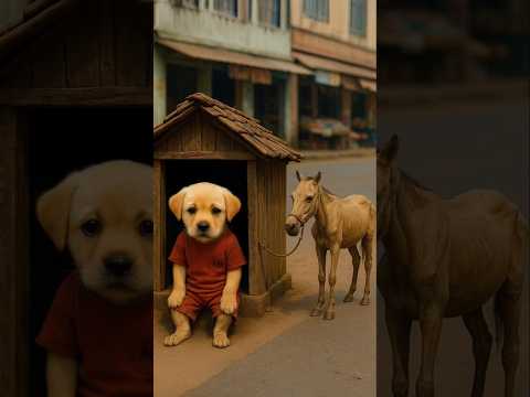 They Made Fun of the Puppy’s Hut and His Weak Horse – What Happened Next 😱🐶🐎 #poorpuppy #ARD