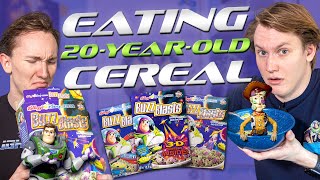 Eating 20-YEAR-OLD Buzz Lightyear Cereal 🤢