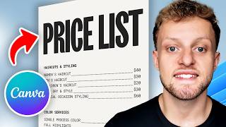 How To Make Price List on Canva (Step By Step)