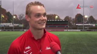 Screenshot van video Menno Kamphuis: "Als spits word je afgerekend op goals" | v.v. Hellendoorn - Excelsior'31