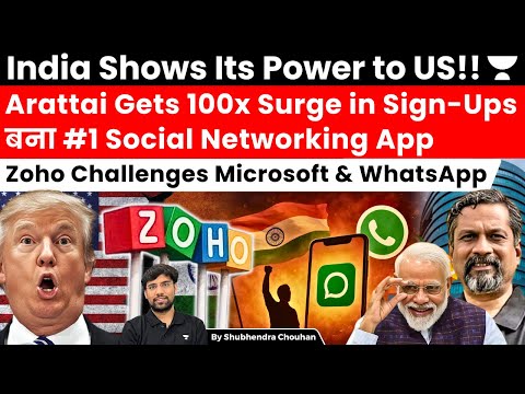 Arattai 100x Surge | India’s Zoho App Beats WhatsApp & Microsoft | #1 Social Networking