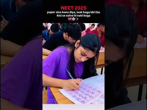 NEET 2025 Paper Was Very Hard 😢 #explorenow #neet #neet2025 #hardwork #exam #ytshorts #trending #yt
