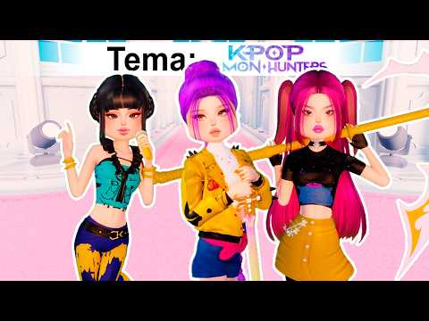 Nos CONVERTIMOS en las GUERRERAS KPOP en DRESS TO IMPRESS 😍 ROBLOX