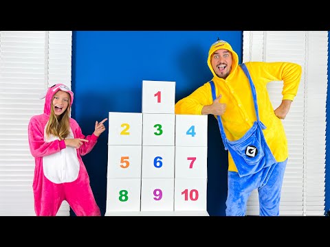 كيف ترفه عن أطفالك وتتعلم الكثير من الأشياء الجديدة!؟ !تعلم العد من 1 إلى 10 من خلال اللعب!