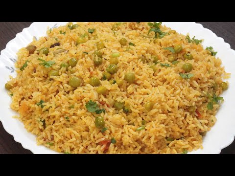 Lunch Recipes | Pattani Sadam | சுவையான பட்டாணி சாதம் | Peas Rice Recipe In Tamil | Lunch Box Recipe