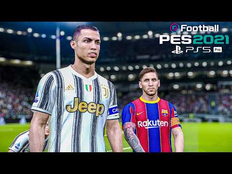 PES 2021 Juventus vs Barcelona | Gameplay PS5 PRO 4K