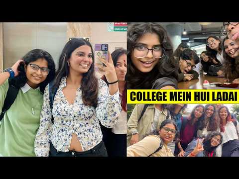 College mein hui Ladai | First day of college | Ayu And Anu Twin Sisters