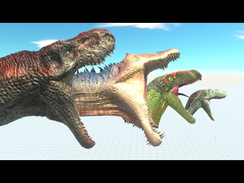 T-Rex HUNTS and EATS Dinosaurs - Animal Revolt Battle Simulator