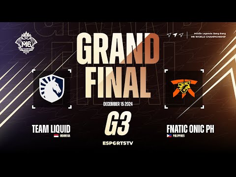 Team Liquid ID vs Fnatic ONIC PH GAME 3 GRAND FINAL M6 World Championship | FNOP vs TLID ESPORTSTV