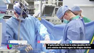 Gobernador Walz firma la orden ejecutiva 20-51 para reiniciar de forma segura las cirugías electivas