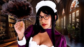 ASMR Audio Only | Maid Cleans the Royal Library | Part 1 | Vacuum Sounds | Feather Duster
