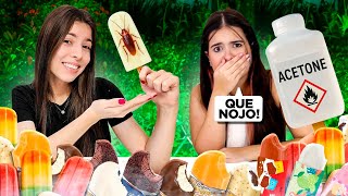 QUEM ADIVINHA OS SABORES EXÓTICOS  DO PICOLÉ GANHA! Sabor ACETONA? 