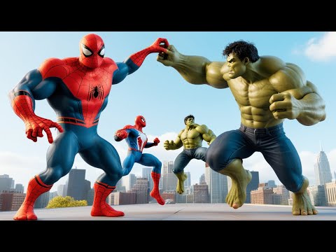 Rescue SUPERHERO All Family HULK & Family SPIDERMAN, SUPER-GIRL: Back from the Dead SECRET - FUNNY