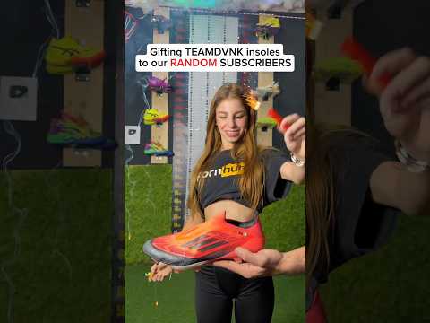 Day 53 Gifting TEAMDVNK insoles to our random SUBSCRIBERS🎁 #teamdvnk #carbonfiber #football #soccer