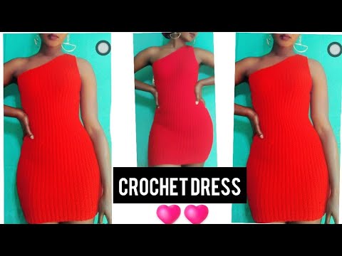 Simple crochet dress tutorial//bodycon//one shoulder...