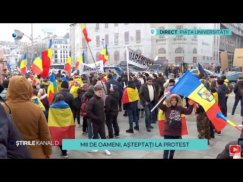 Stirile Kanal D - Mii de oameni, asteptati la protest | Editie de pranz