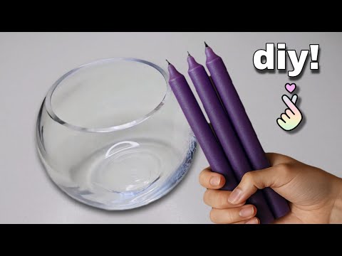 Glass Bowl and Candle! Look What I Made 👍🥰