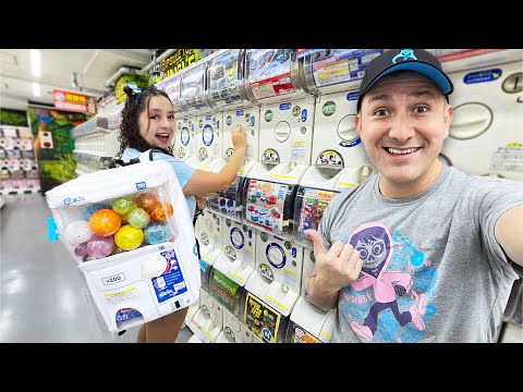 LOOK What we Bought! We Filled up this ENTIRE Gachapon Bag!