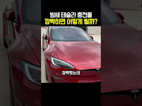 밤새 테슬라 충전을 깜빡하면 어떻게 될까?